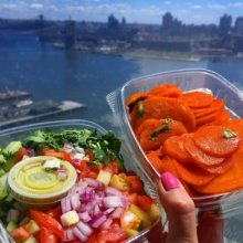 Gluten-free veggies from Hummus Kitchen